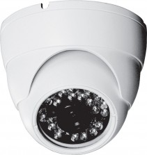 Venkovní dome kamera, TD/N, 800TVL, f=2.8mm, DWDR, IR 15m, 12V, bílá